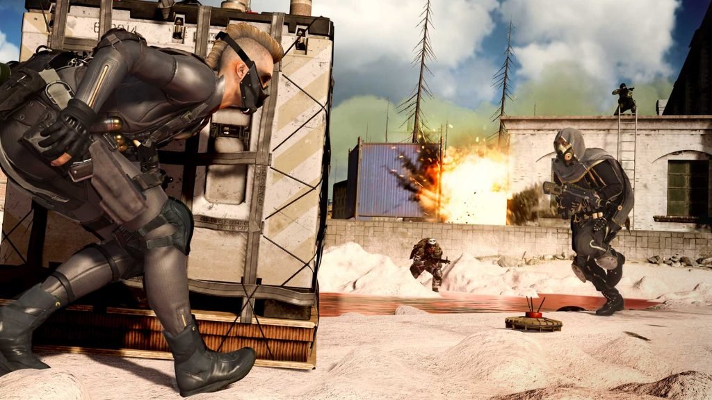 Operador de Warzone poni&eacute;ndose a cubierto
