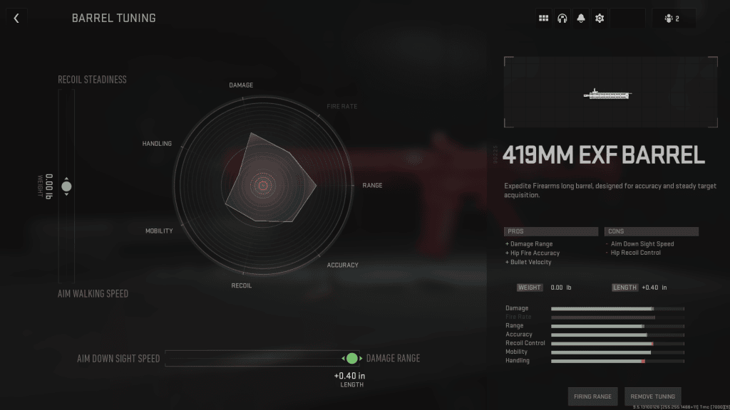Damage Range Tune in Modern Warfare 2