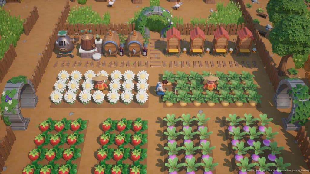 A large batch of harvestable crops