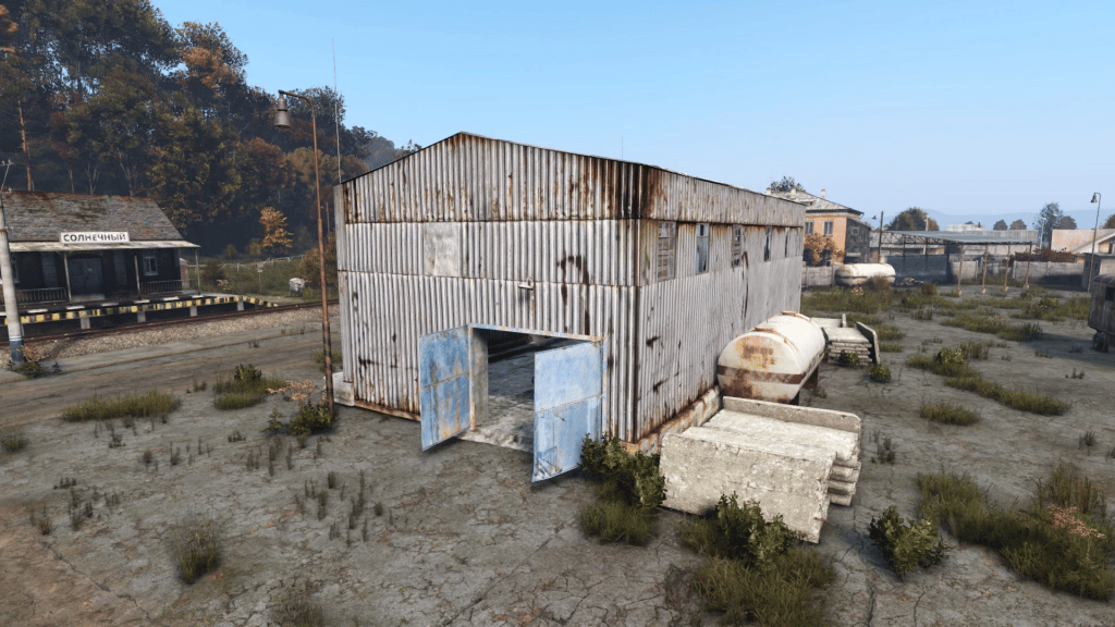 A rusted shed in DayZ